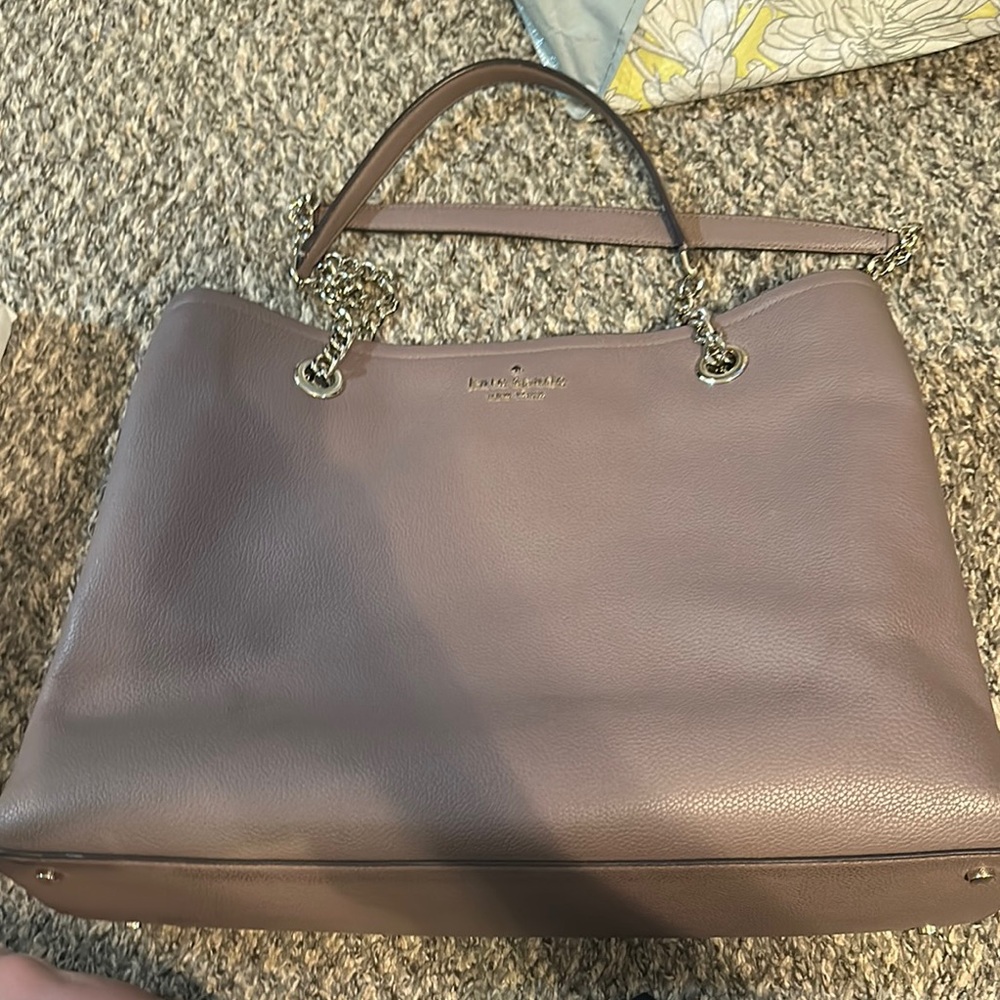 Kate Spade Brown Leather Tote Bag